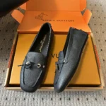 Louis Vuitton LV Women Flore Car Shoe-Black 1AICKY