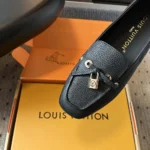 Louis Vuitton LV Women Flore Car Shoe-Black 1AICKY