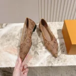 Louis Vuitton LV Women Gala Flat Ballerina-Brown 1AIFUI