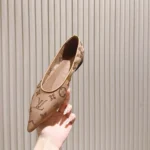 Louis Vuitton LV Women Gala Flat Ballerina-Brown 1AIFUI