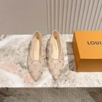 Louis Vuitton LV Women Gala Flat Ballerina-Nude Beige 1AIDQS (1)