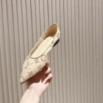 Louis Vuitton LV Women Gala Flat Ballerina-Nude Beige 1AIDQS