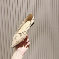 Louis Vuitton LV Women Gala Flat Ballerina-Nude Beige 1AIDQS (1)