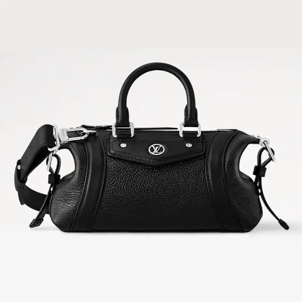 Louis Vuitton LV Women Nano LV Biker in Lambskin Leather-Black M14623 (1) Louis Vuitton LV Women Nano LV Biker in Lambskin Leather-Black M14623