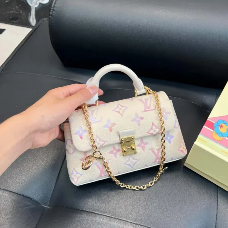 Louis Vuitton LV Women Nano Madeleine Embossed Grained Cowhide Leather M25596
