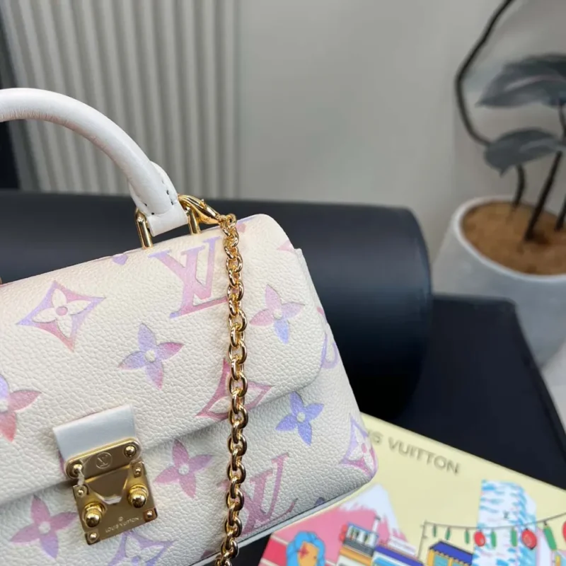 Louis Vuitton LV Women Nano Madeleine Embossed Grained Cowhide Leather M25596