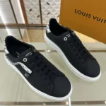 Louis Vuitton Unisex LV Time Out Sneaker-Black 1AHOG9
