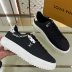 Louis Vuitton Unisex LV Time Out Sneaker-Black 1AHOG9