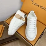 Louis Vuitton Unisex LV Time Out Sneaker Plain Calf Leather 1AGUX8