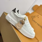 Louis Vuitton Unisex LV Time Out Sneaker Plain Calf Leather 1AGUX8