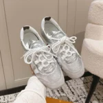 Louis Vuitton Women LV Sneakerina-Silver 1AHOJD