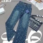 Louis Vuitton Women Monogram Flared Jeans in Washed Denim