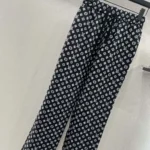 Louis Vuitton Women Monogram Pajama Pants in Airy Silk-Black