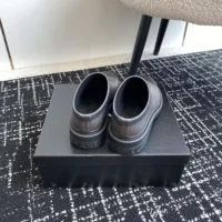 Chanel Women Caoutchouk CC High Rain Boots-Dark Brown (1)
