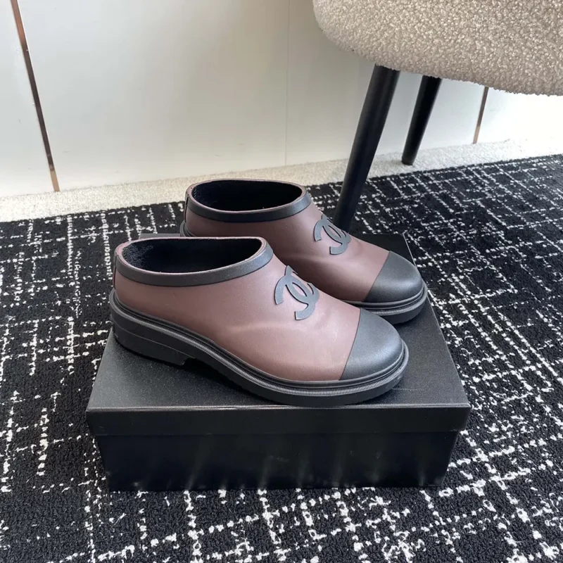Chanel Women Caoutchouk CC High Rain Boots-Dark Maroon
