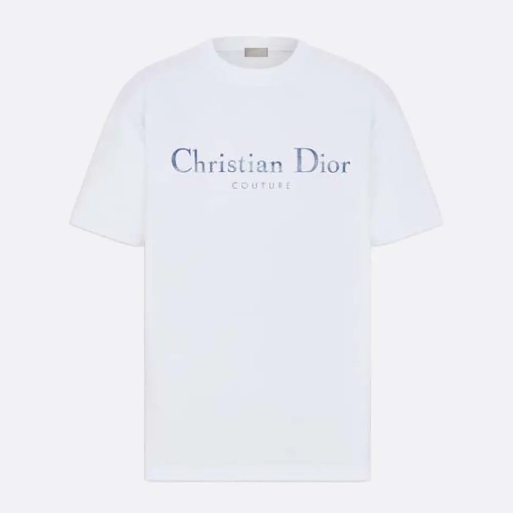 Dior Men Christian Dior Couture T-Shirt Relaxed Fit White Distressed-Effect Cotton Jersey (1) Dior Men Christian Dior Couture T-Shirt Relaxed Fit White Distressed-Effect Cotton Jersey