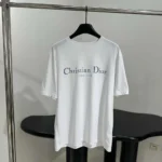 Dior Men Christian Dior Couture T-Shirt Relaxed Fit White Distressed-Effect Cotton Jersey
