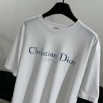 Dior Men Christian Dior Couture T-Shirt Relaxed Fit White Distressed-Effect Cotton Jersey