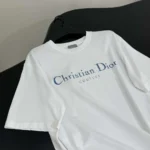 Dior Men Christian Dior Couture T-Shirt Relaxed Fit White Distressed-Effect Cotton Jersey