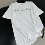 Dior Men Christian Dior Couture T-Shirt Relaxed Fit White Distressed-Effect Cotton JerseyDior Men Christian Dior Couture T-Shirt Relaxed Fit White Distressed-Effect Cotton Jersey