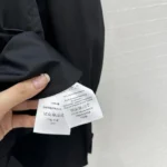 Dior Women Blouse with Removable Ruched Collar Black Cotton Poplin - immagine 10