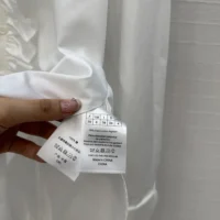 Dior Women Blouse with Removable Ruched Collar White Cotton Poplin (1)