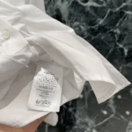 Dior Women Dioriviera Tied Cropped Blouse White Cotton Poplin