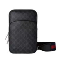 Gucci Men GG Black Small Crossbody Bag