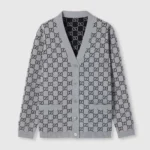 Gucci Men Reversible GG Wool Jacquard Cardigan ‎798157XKEJP1045