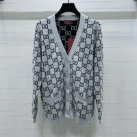 Gucci Men Reversible GG Wool Jacquard Cardigan ‎798157XKEJP1045 (1)