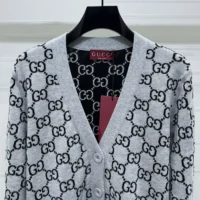 Gucci Men Reversible GG Wool Jacquard Cardigan ‎798157XKEJP1045 (1)