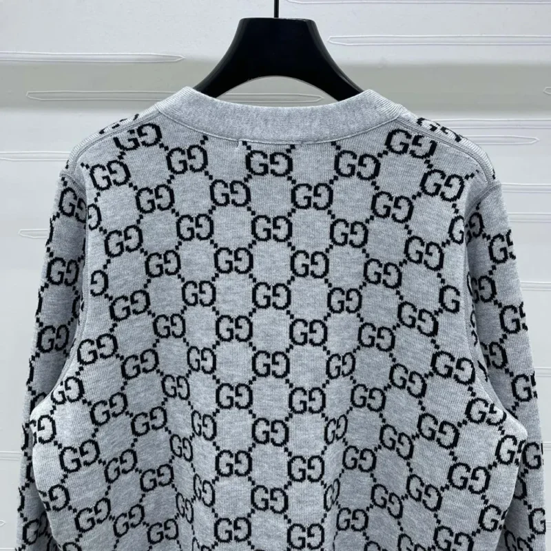 Gucci Men Reversible GG Wool Jacquard Cardigan ‎798157XKEJP1045