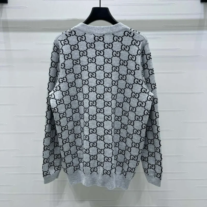 Gucci Men Reversible GG Wool Jacquard Cardigan ‎798157XKEJP1045