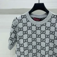 Gucci Men Reversible GG Wool Jacquard Top-Grey 798159XKD8T1045 (1)
