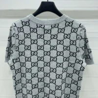 Gucci Men Reversible GG Wool Jacquard Top-Grey 798159XKD8T1045 (1)