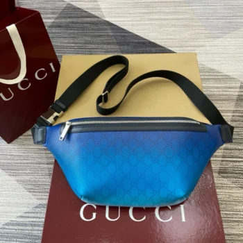 Gucci Unisex Chroma Large Belt Bag-Blue 835810FAERN
