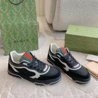 Gucci Unisex Gucci Re-Web Sneaker-Black ‎787476AADHW (1)