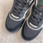Gucci Unisex Gucci Re-Web Sneaker-Black ‎787476AADHW