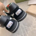 Gucci Unisex Gucci Re-Web Sneaker-Black ‎787476AADHW