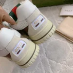 Gucci Unisex Gucci Re-Web Sneaker-Brown 807057AADHW