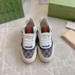 Gucci Unisex Gucci Re-Web Sneaker-Navy 787476AADHW