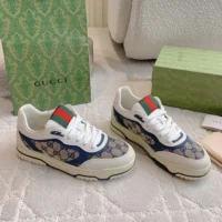Gucci Unisex Gucci Re-Web Sneaker-Navy 787476AADHW (1)