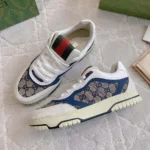 Gucci Unisex Gucci Re-Web Sneaker-Navy 787476AADHW