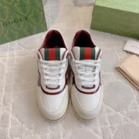 Gucci Unisex Gucci Re-Web Sneaker-Red 818001AADKA (1)