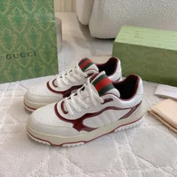 Gucci Unisex Gucci Re-Web Sneaker-Red 818001AADKA (1)