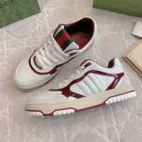 Gucci Unisex Gucci Re-Web Sneaker-Red 818001AADKA (1)
