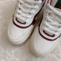 Gucci Unisex Gucci Re-Web Sneaker-Red 818001AADKA (1)