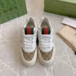 Gucci Unisex Gucci Re-Web Sneaker-White ‎785452AADHW