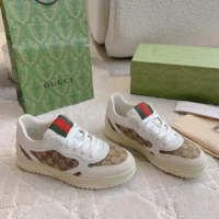 Gucci Unisex Gucci Re-Web Sneaker-White ‎785452AADHW (1)