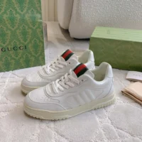 Gucci Unisex Re-Web Sneaker-White 785728AADJ9 (1)